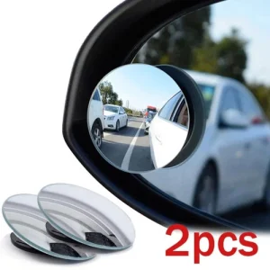2X Auto Rotation HD Glas verstellbar für Parken Rückwärts Toter Winkel Spiegel 360°-
