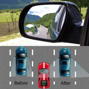 360° Wide Angle Car Rear View Blind Spot Mirror Driver Side Convex Mirror Round